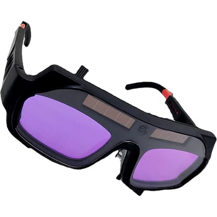 Lunettes de soudeur à assombrissement automatique Taille réglable Lunettes de soudure professionnelles de protection purple