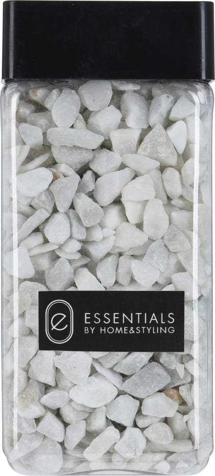 Decoratie steentjes/hobby steentjes - Wit - 550 ml - 9/13 mm