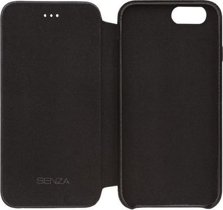 Senza Pure Skinny Leather Booklet Apple iPhone 7/8 Deep Black