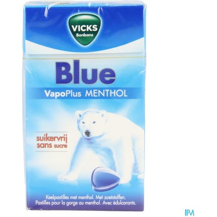 Vicks Past Blauw Z/suiker 40g