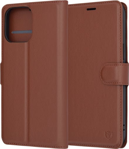 Hoesje geschikt voor Apple iPhone 14 Pro Max - Techsuit Leather Folio Book Wallet Case - Bruin