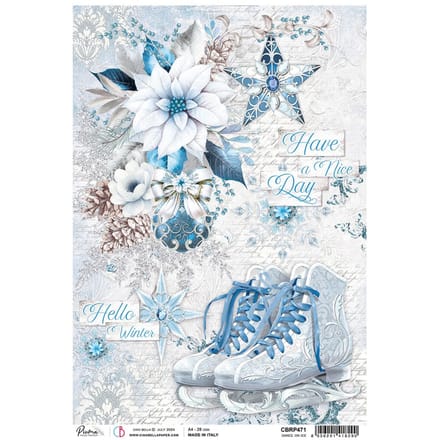 Motief strozijde "Elecance of Blue - Dance of Ice"