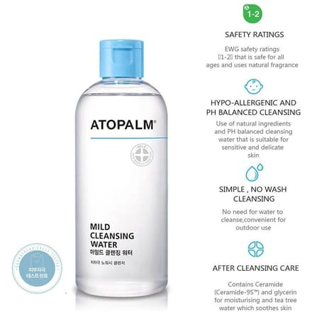 ATOPALM - Mild Sun Cleansing Water 2026 Version - 250ml