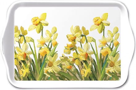 Tray Melamine 13x21cm, Golden Daffodils
