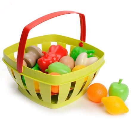 Ecoiffier 100% Chef Fruit and Vegetables in Basket