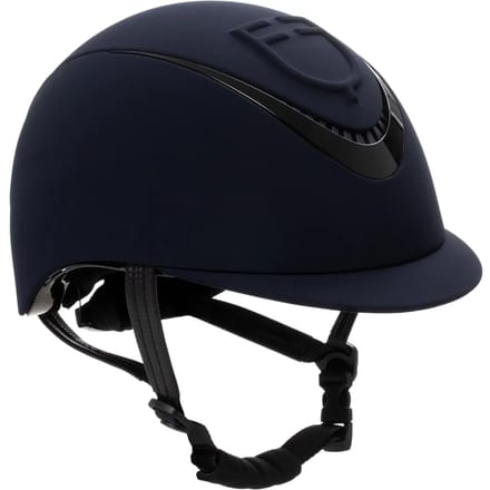 Paardrijhelm met reliëflogo Equestro