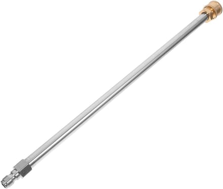 Hogedruk Verlengstuk - Reinigingslans - Terras Reinigen - Messing Fitting - 30cm Lengte - Zilver