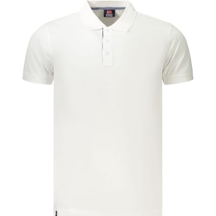 Noorwegen 1963 Witte Katoenen Heren Poloshirt