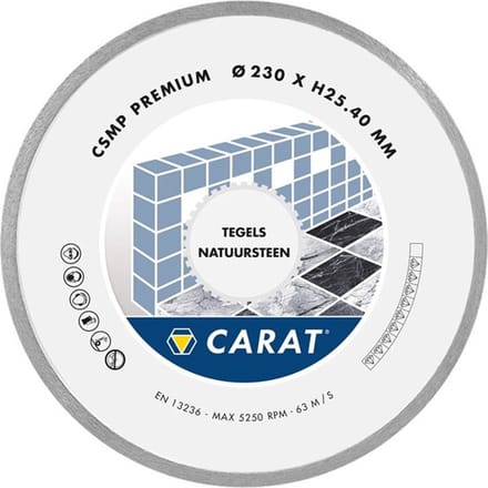 Carat Diamantzaagblad - Tegels 230 mm
