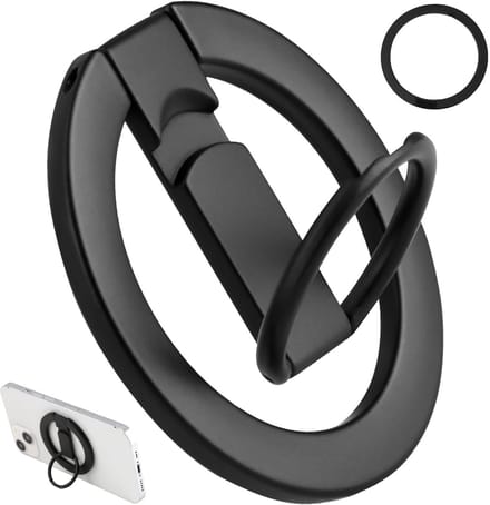 Dailygoods- Ringhouder Magnetisch - Verstelbare Ringhouder - Telefoonstandaard - 360°/180° Scharnier - Compatibel met iPhone/Android - N52 Magneet