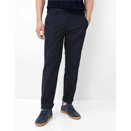 Eurex Heren Flatfrontbroek  Style THILO NAVY, donkerblauw, maat 48