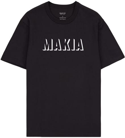Makia Shadow T-shirt Met Korte Mouwen Zwart M Man