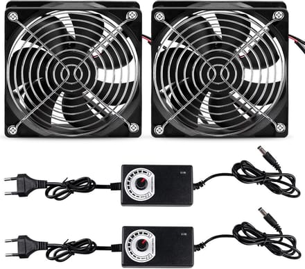 120mm DC 12V Mini Afzuigventilator met Instelbare Snelheid voor Kweektent en BBQ