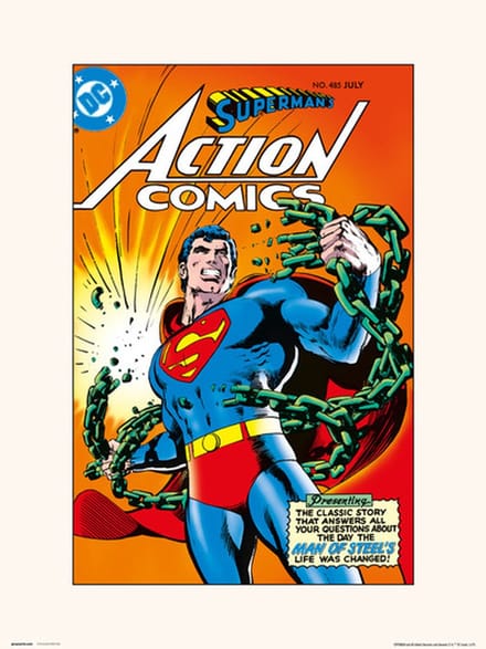 MARVEL DC ACTION COMICS 485 - Art Print 30x40 cm