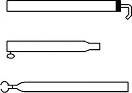 Campking dakligger staal 25/22 - 170-250 cm - E