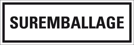 Suremballage sticker 147 x 50 mm
