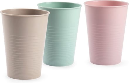 Plasticforte Drinkglazen - 48x stuks - gekleurd - 360 ml - waterglazen - onbreekbaar kunststof