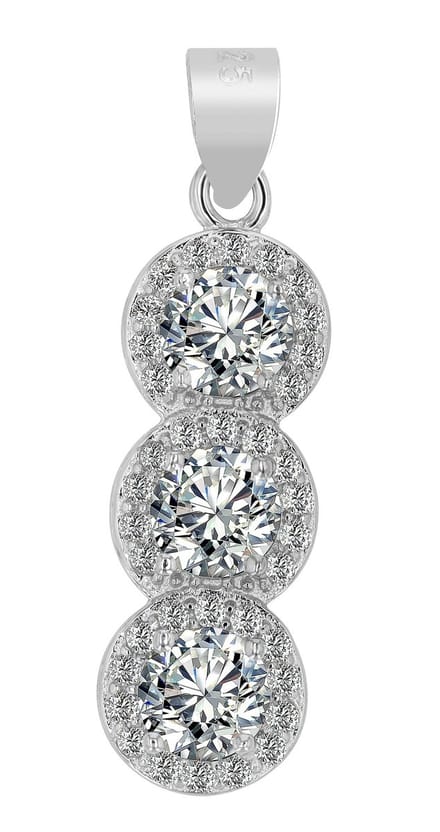 AKZENT Akzent dames hanger "Elysan" uit 925 Sterlingzilver, gerhodineerd, duurzaam