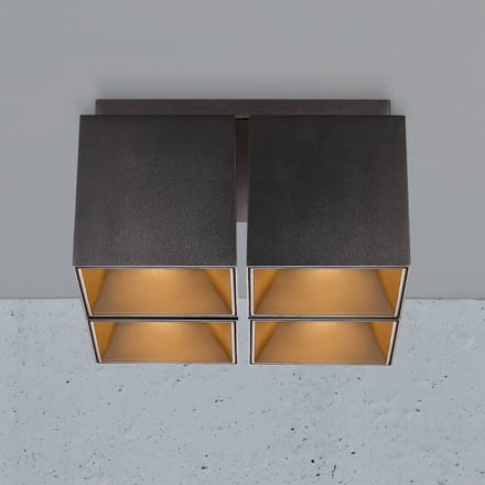 Nordlux Plafondlamp Ethan, 4-lamps, zwart