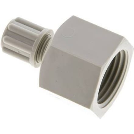 6x4mm & G1/2'' PP Rechte Knelfitting Binnendraad 10bar