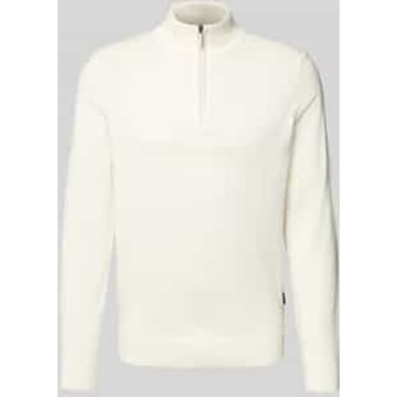 Gebreide pullover met opstaande kraag