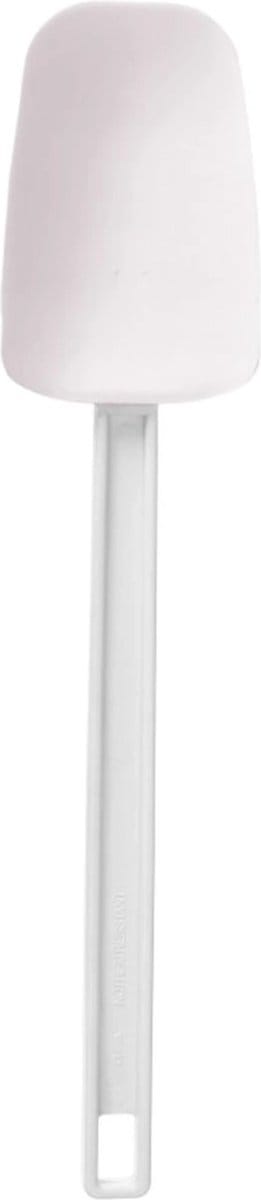 HENDI Pannenlikker lepelvorm – synthetisch rubber – vaatwasmachinebestendig – 357x75 mm – wit