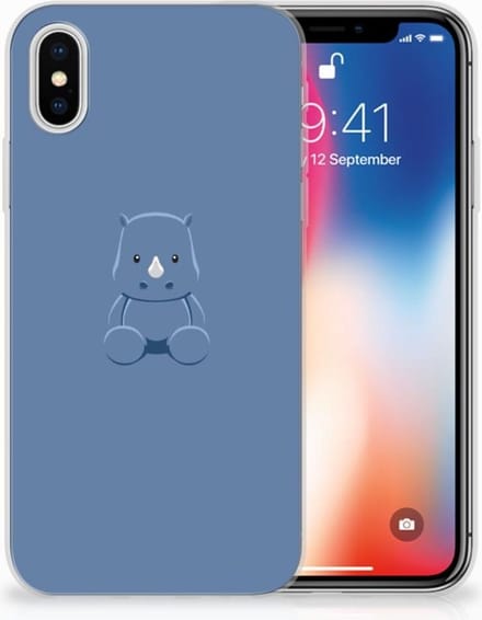 Apple iPhone X | Xs Telefoonhoesje met Naam Baby Rhino