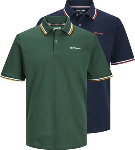 JACK&JONES - JJCAMPAS POLO SS 2PK MP - Heren - Polo's