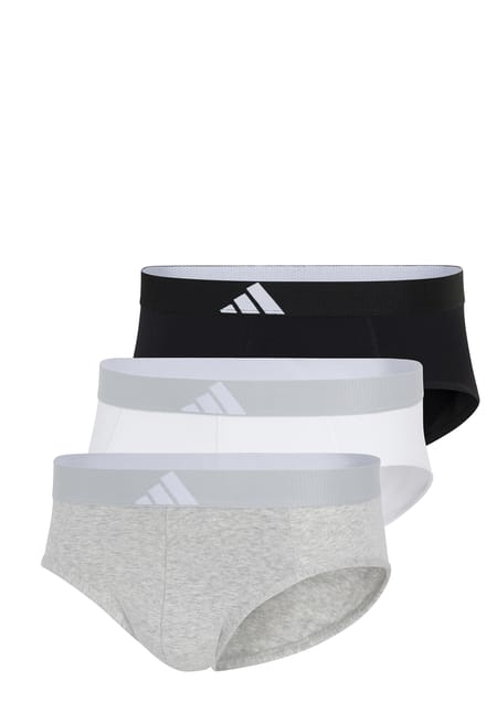 Slip 3-pack Zwart/Grijs/Wit - ADIDAS M