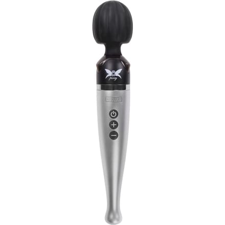Pixey - DeLuxe Silver Edition - Oplaadbare Wand Vibrator - De krachtigste Pixey die er is!)