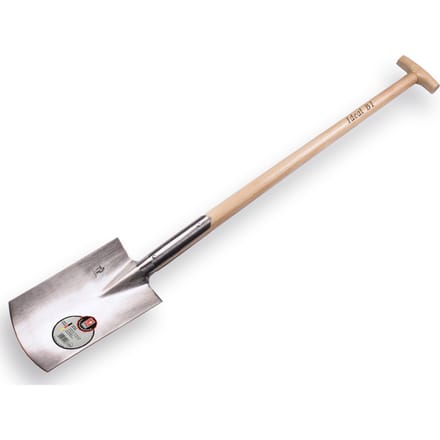 Spade IDEAL,  type B1      nr.2,  met T-steel. GEPOLIJST blad 18 x 29 cm
