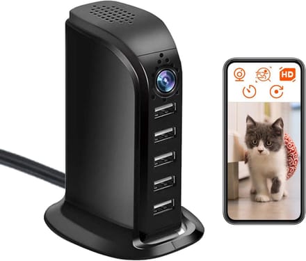 Beveiligingscamera Binnen - Mini Camera WiFi - Huis Bewaken - HD 1080P Opname - Compact Formaat