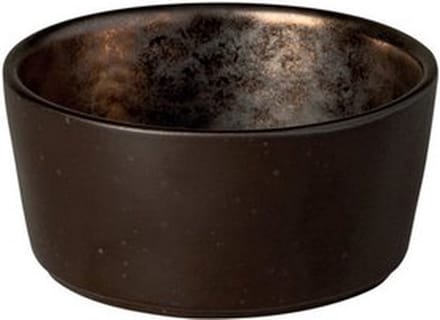 Costa Nova - servies - boterbakje Lagoa zwart - aardewerk - H 3,9 cm