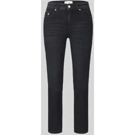 Slim fit jeans van katoenmix model 'PIPER SHORT'