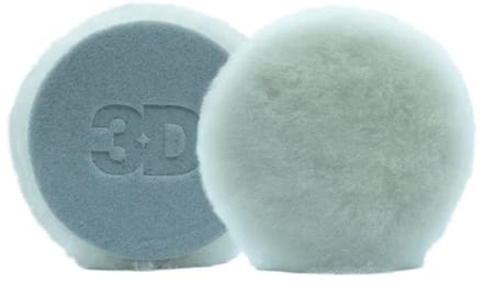 3D White Premium Lamb Wool pad 3 Inch 76mm