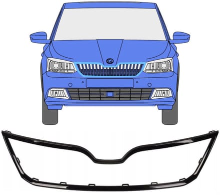 Frame van de grille voor Skoda Fabia 2014-2018