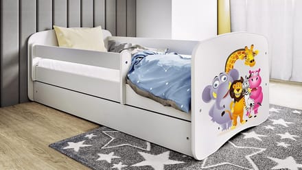 Kinderthema Bed 70x140 cm met Matras, Valbeveiliging en Lade