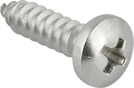 Plaat-schroef cilinderkop3.5 x 19mm. Lang. pozidrive-2. verzinkt. 20 stuks hout-schroeven.Homefix.