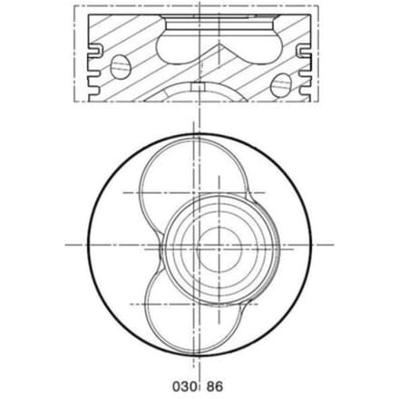 Zuiger MAHLE 030 86 02