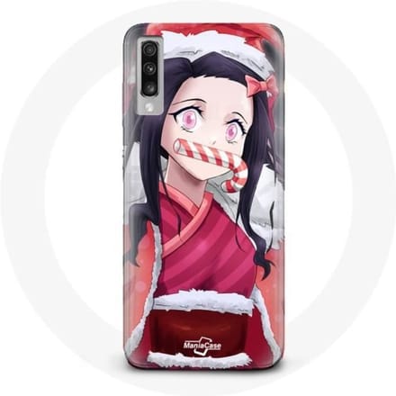Coque - Maniacase - Samsung Galaxy A70 - Anime Demon Slayer - Souple - Noir
