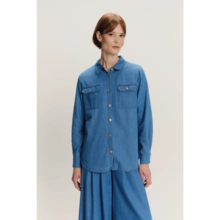Dames denim shirt met lange mouwen Greenpoint