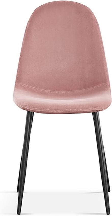 Interiax Eetkamerstoel Lou Fluweel Roze