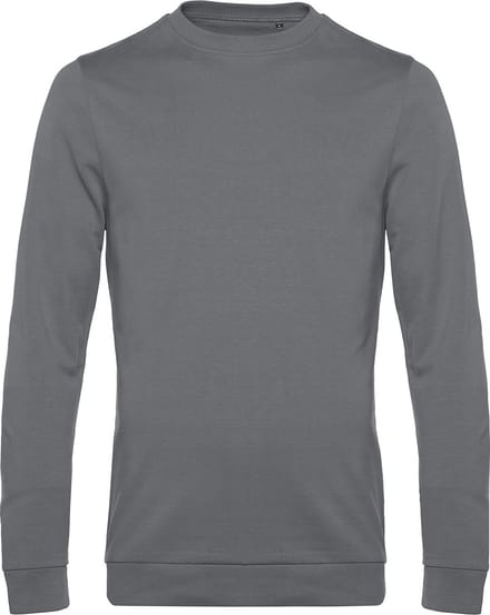 Sweater 'French Terry' B&C Collectie maat M Elephant Grey