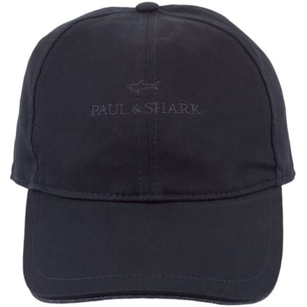 Paul & Shark Logo Embroided Cotton Baseball Cap Donker Blauw / male