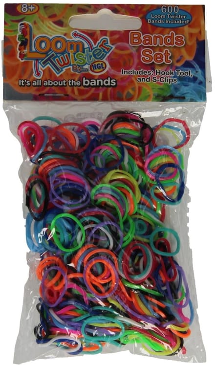 Loom Twister Loombandjes Junior Rubber Wit 603-delig