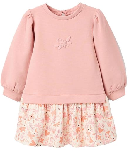 Zippy 3107459801 Lang Mouw Jurk Roze 6-9 Months Meisje