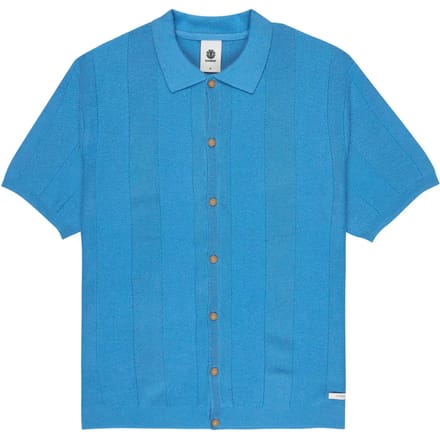 Element Stripe Textured Knit Shirt blauw