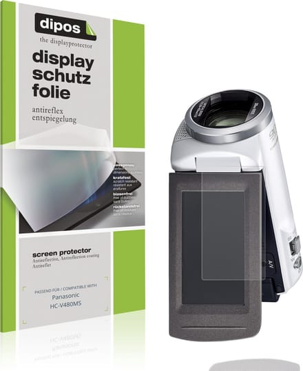 dipos – 4x Matte Beschermfolie geschikt voor Panasonic HC-V480MS | Krasbestendige & antireflecterende Screenprotector Ultra-Thin