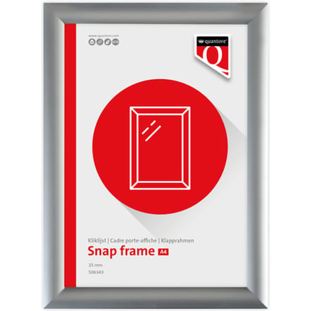 Kliklijst Quantore outdoor A4 25mm zilver
