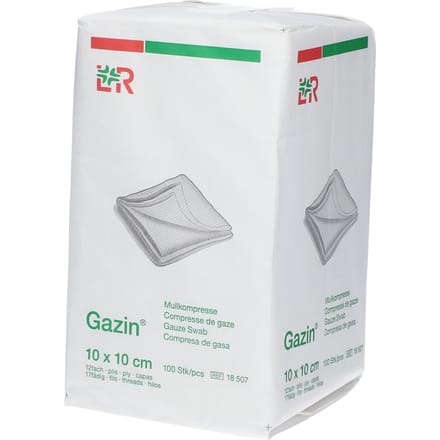 Gazin Gaaskompres 10 x 10cm 18507 100 Compressen